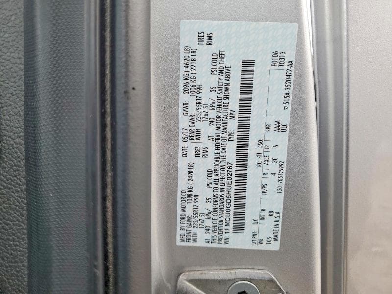 2017 FORD ESCAPE SE 13