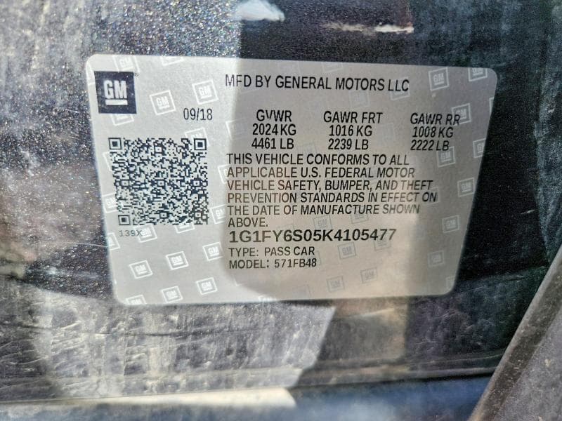 2019 CHEVROLET BOLT EV LT 12