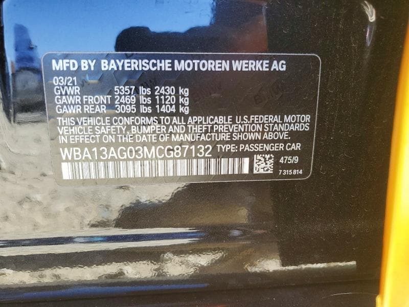 2021 BMW 530E 12