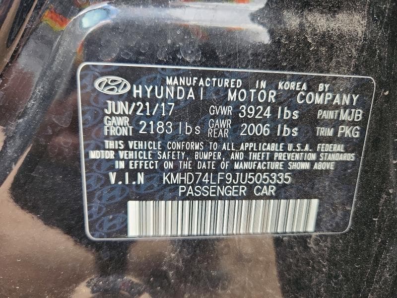 2018 HYUNDAI ELANTRA SE 12