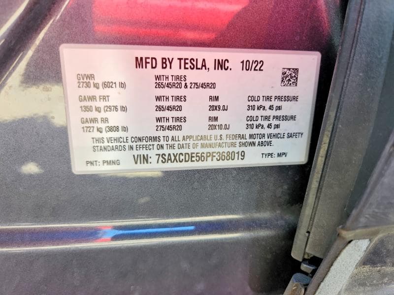 2023 TESLA MODEL X 13