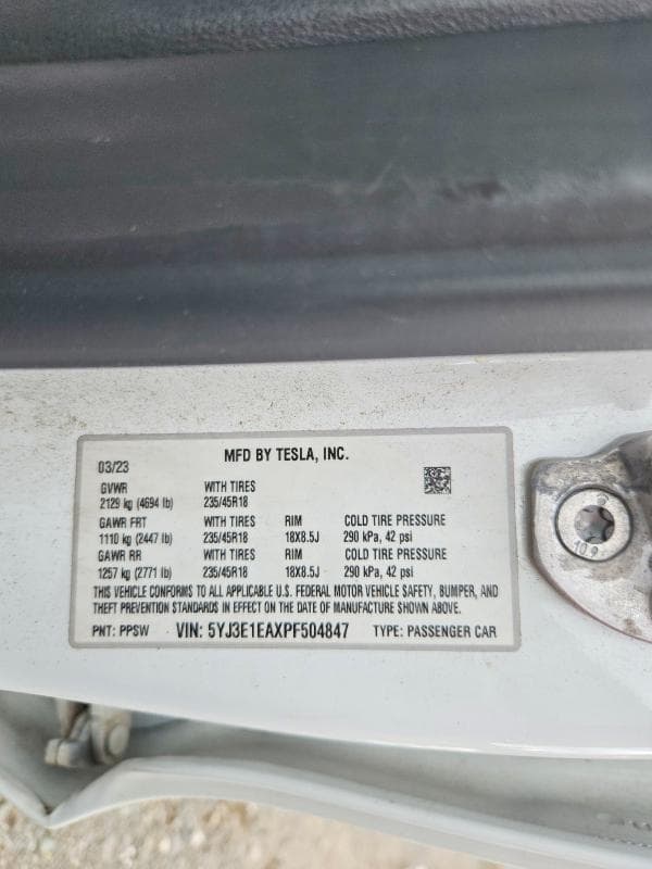 2023 TESLA MODEL 3 12