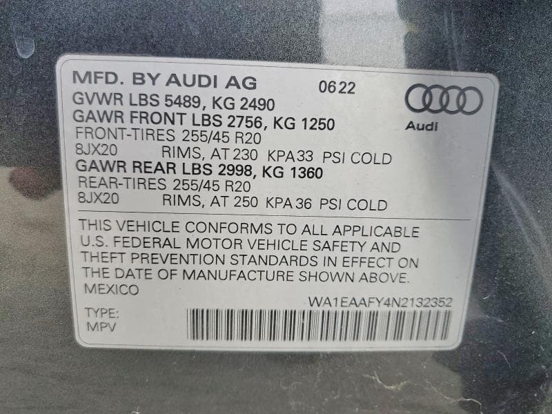 2022 AUDI Q5 PREMIUM PLUS 45 14