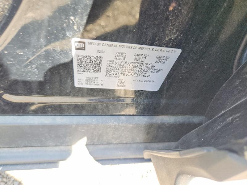 2022 GMC TERRAIN SLE 12