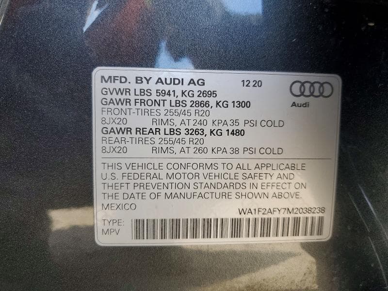 2021 AUDI Q5 E PRESTIGE 13