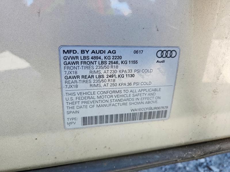 2018 AUDI Q3 PREMIUM 13