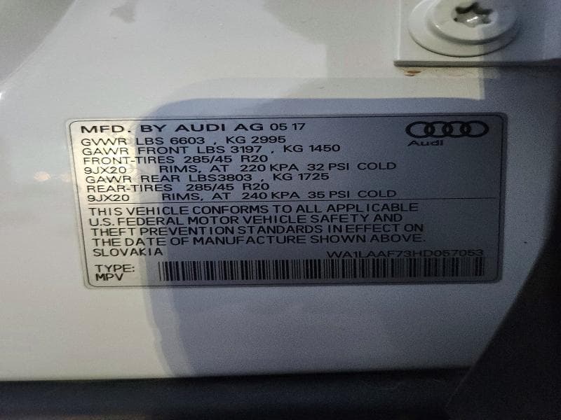 2017 AUDI Q7 PREMIUM PLUS 13