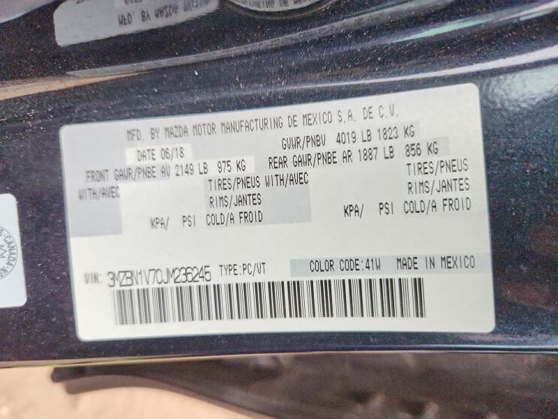 2018 MAZDA 3 GS 12