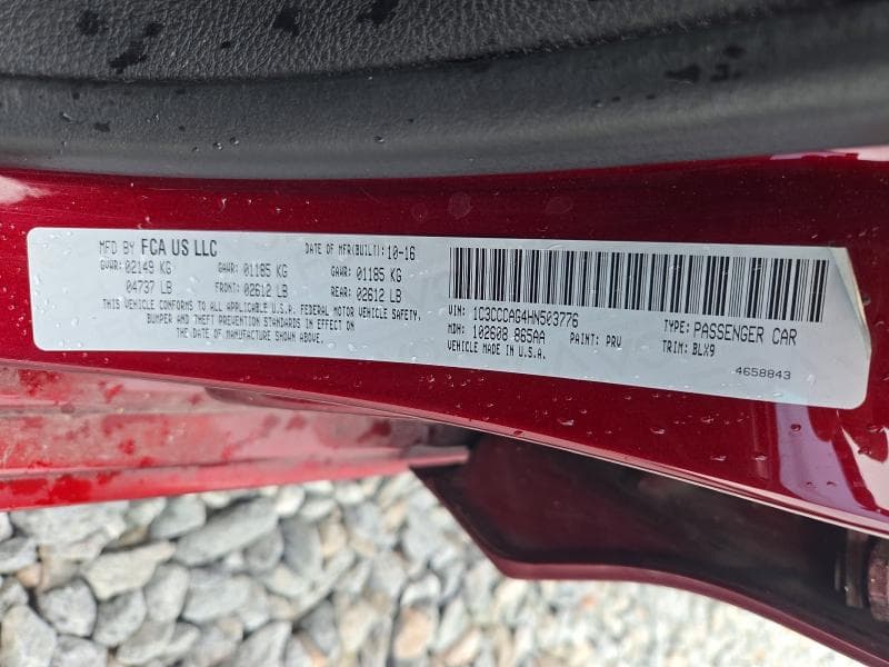 2017 CHRYSLER 200 LIMITED 12