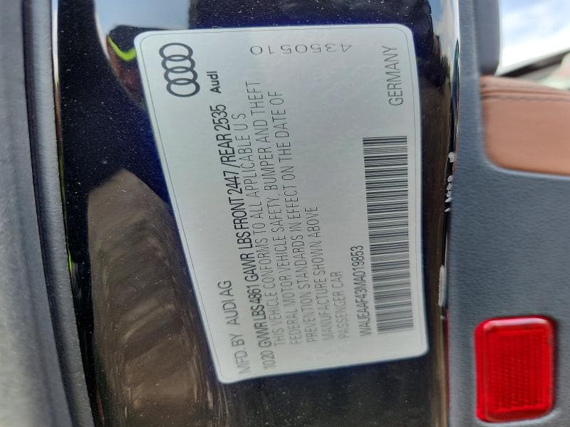 2021 AUDI A4 PREMIUM PLUS 45 12