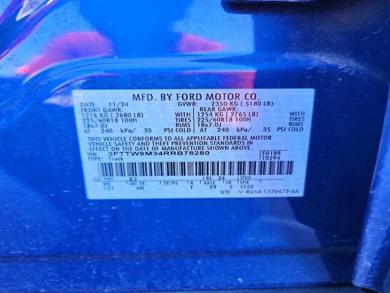 2024 FORD MAVERICK LARIAT 12