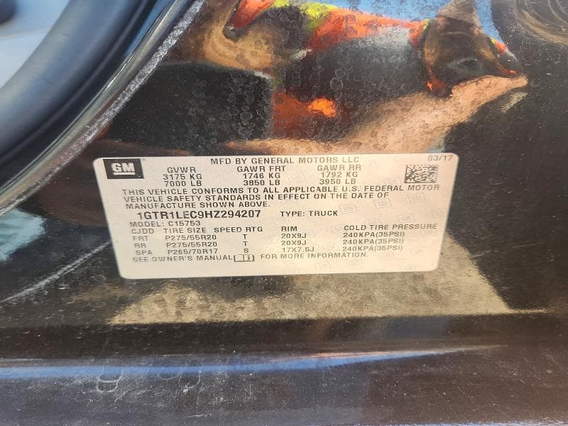 2017 GMC SIERRA C1500 12