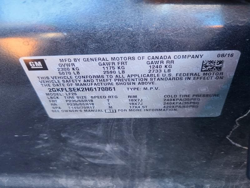 2017 GMC TERRAIN SLE 12