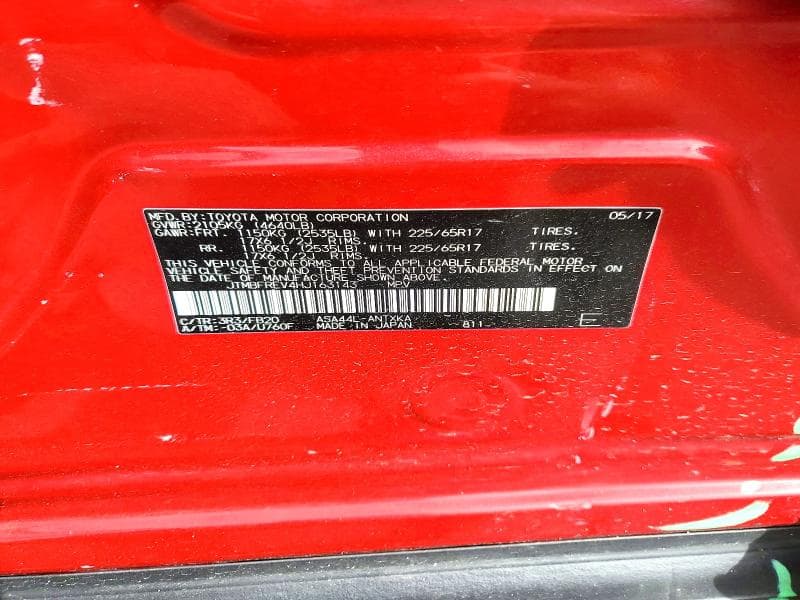 2017 TOYOTA RAV4 LE 13