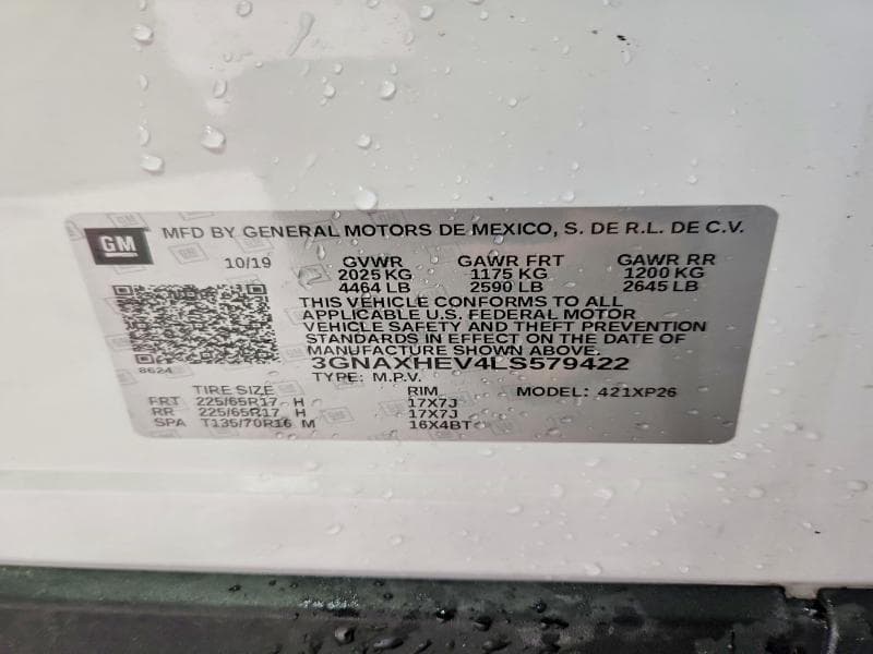 2020 CHEVROLET EQUINOX LS 14
