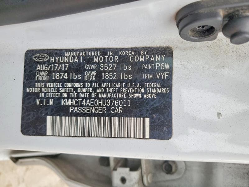2017 HYUNDAI ACCENT SE 12