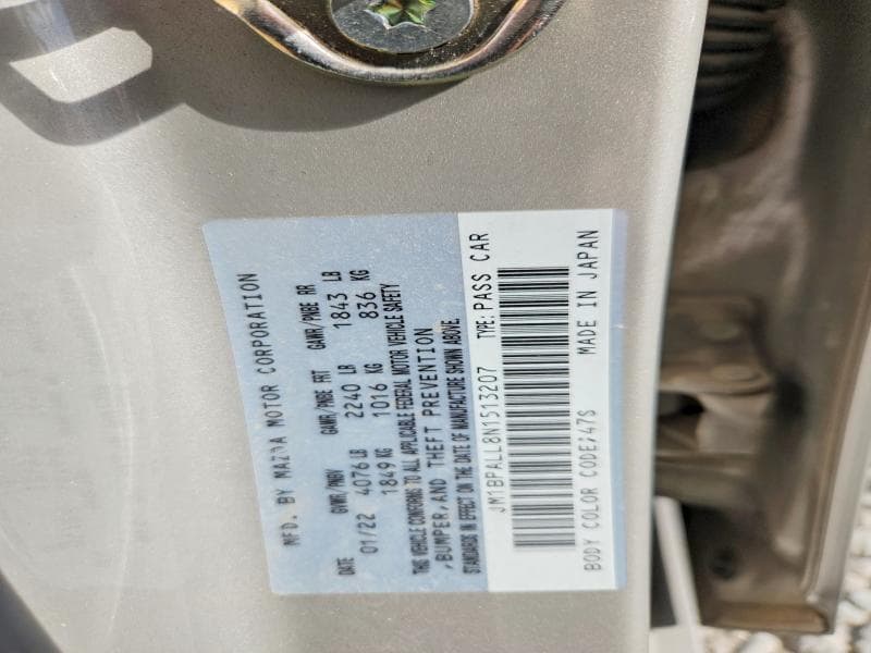 2022 MAZDA 3 PREFERRED 12