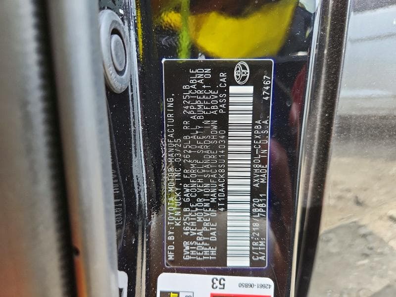 2025 TOYOTA CAMRY XSE 12
