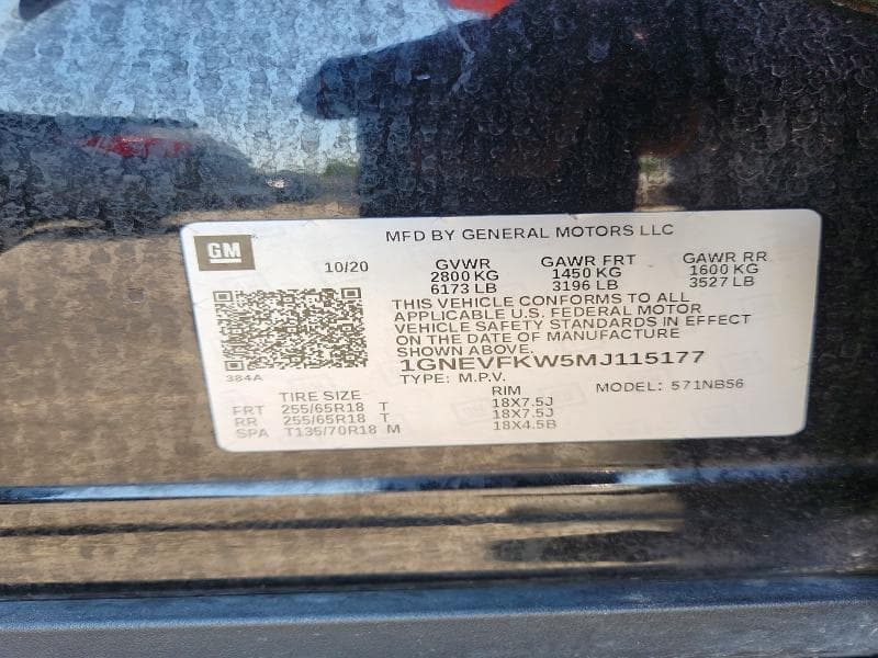 2021 CHEVROLET TRAVERSE LS 13