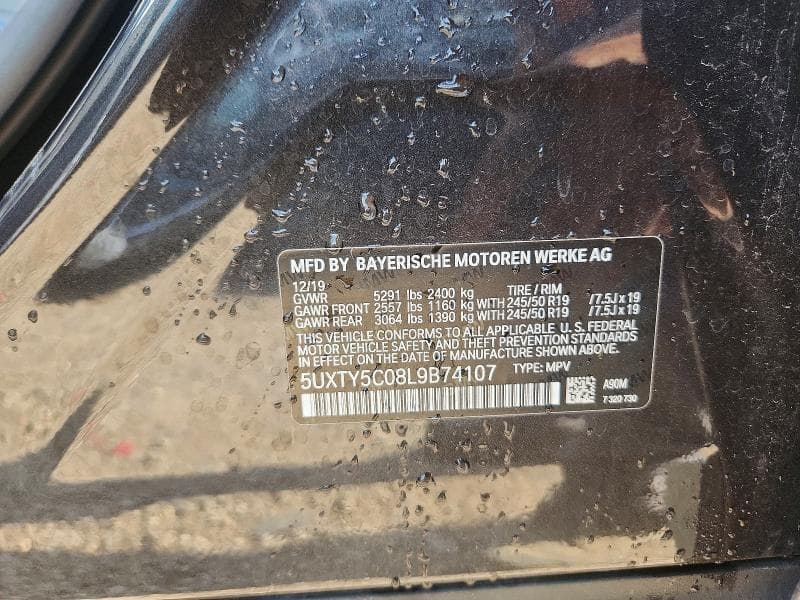 2020 BMW X3 XDRIVE30I 12