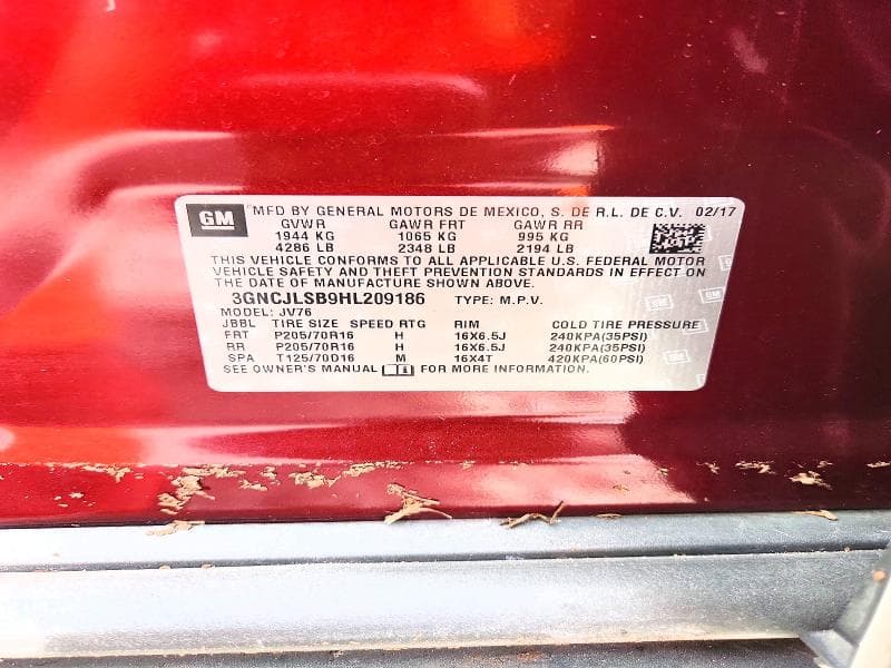 2017 CHEVROLET TRAX 1LT 14