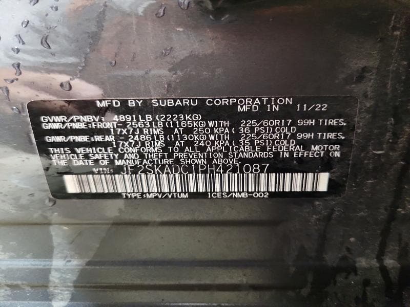 2023 SUBARU FORESTER PREMIUM 13