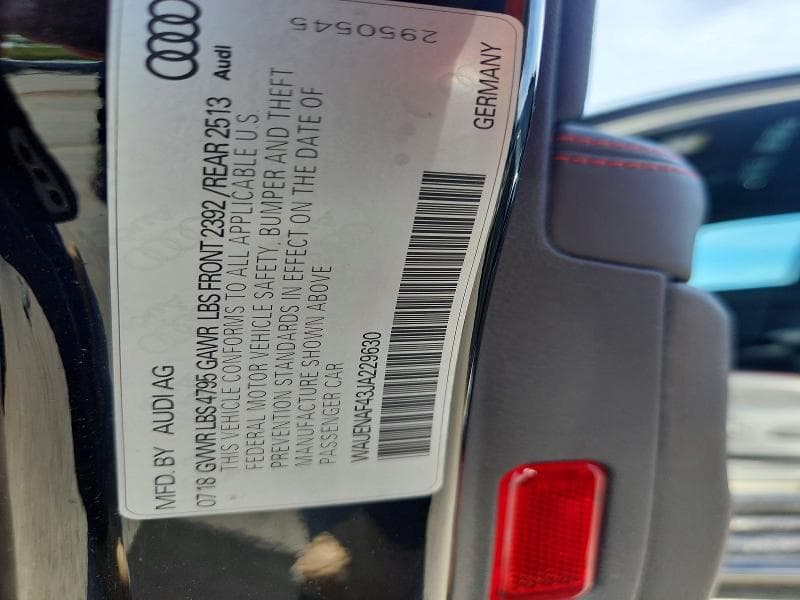 2018 AUDI A4 PREMIUM PLUS 12