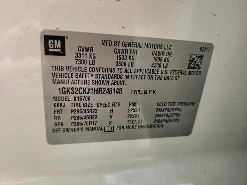 2017 GMC YUKON DENALI 13