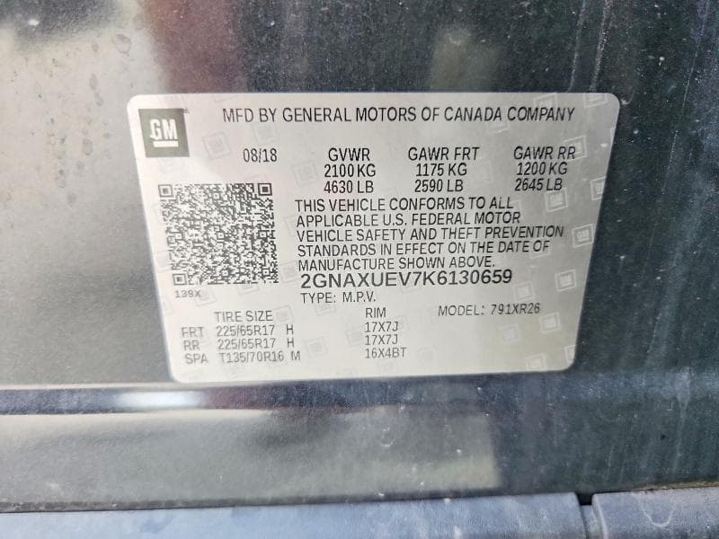 2019 CHEVROLET EQUINOX LT 13