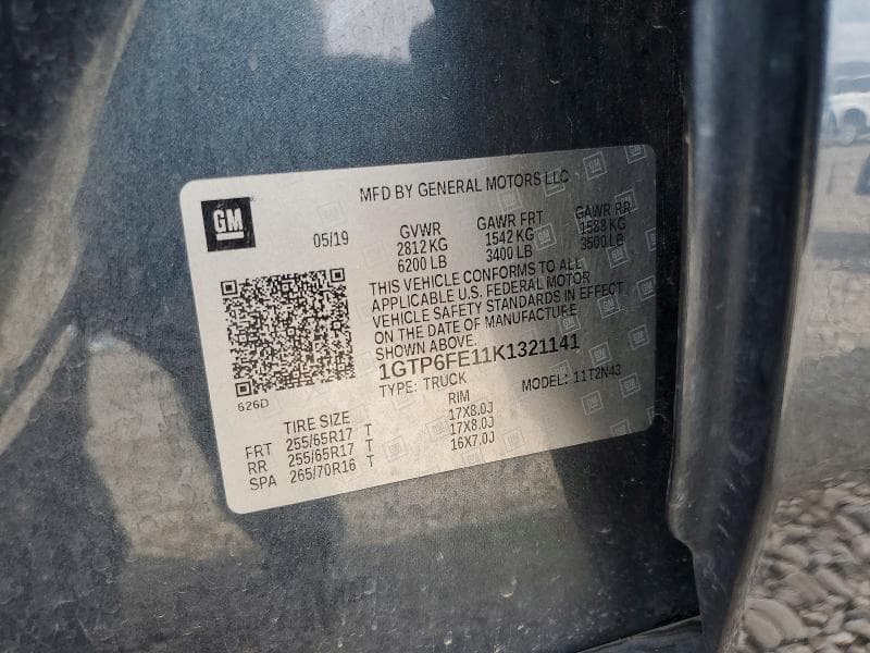 2019 GMC CANYON ALL TERRAIN 12
