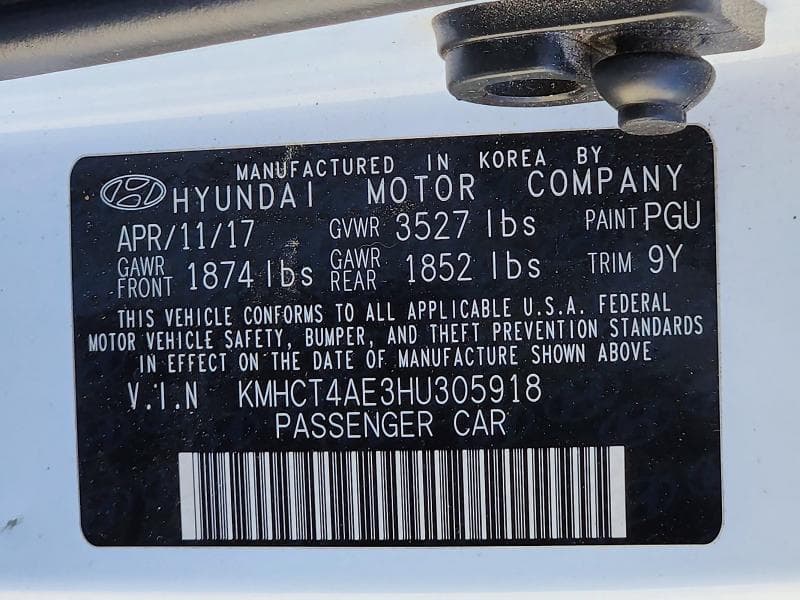 2017 HYUNDAI ACCENT SE 12