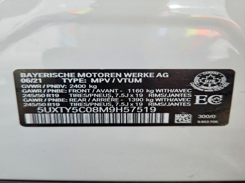 2021 BMW X3 XDRIVE30I 13