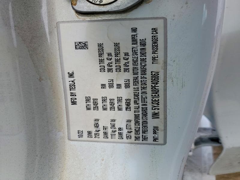 2023 TESLA MODEL 3 12