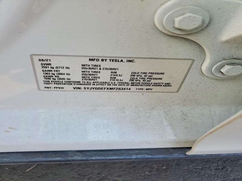 2021 TESLA MODEL Y 13