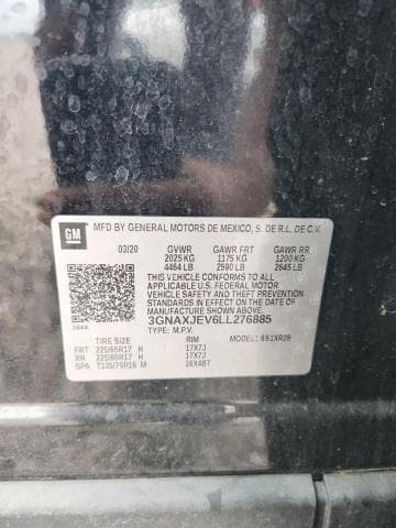 2020 CHEVROLET EQUINOX LT 12