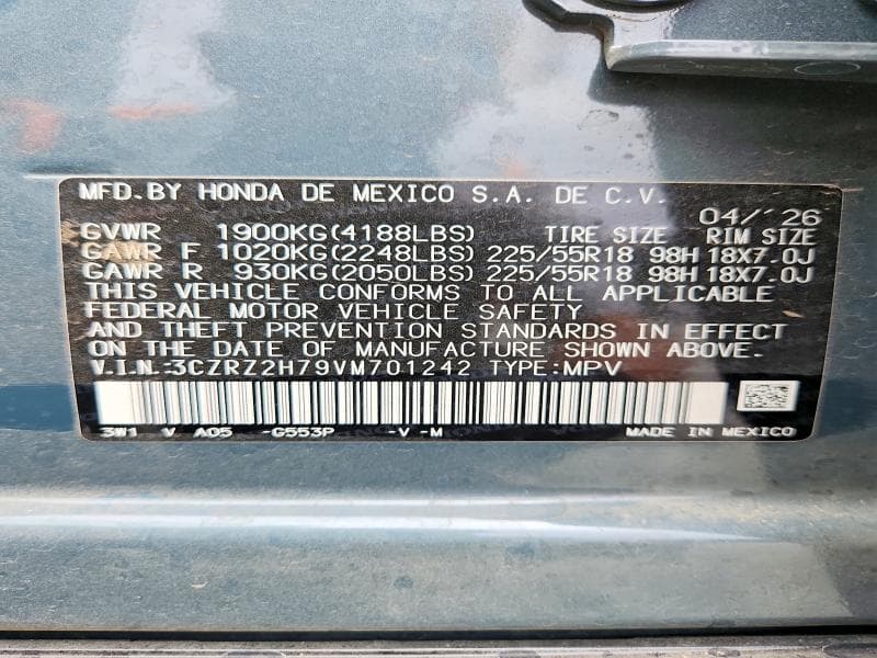 2027 HONDA HR-V EXL 13