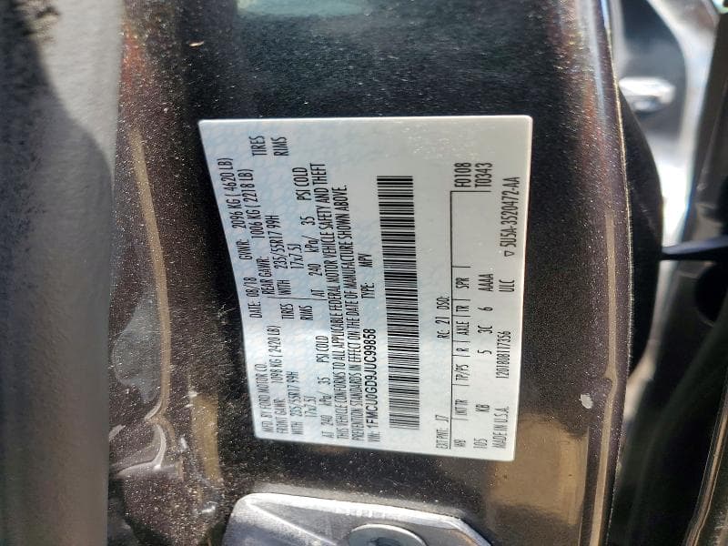 2018 FORD ESCAPE SE 12