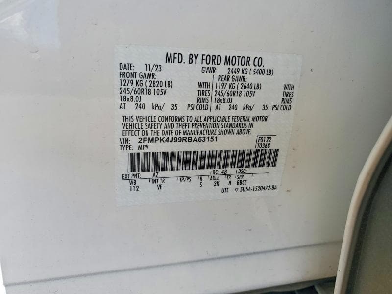2024 FORD EDGE SEL 13