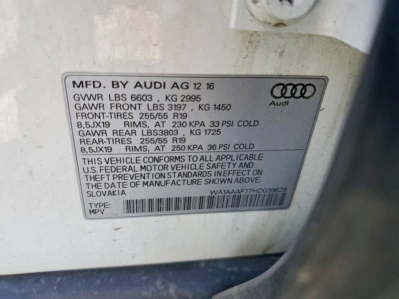 2017 AUDI Q7 PREMIUM 14