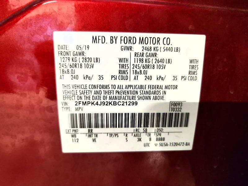 2019 FORD EDGE SEL 13