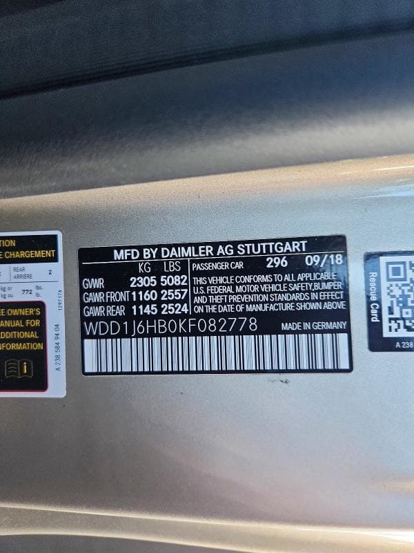 2019 MERCEDES-BENZ E 450 12