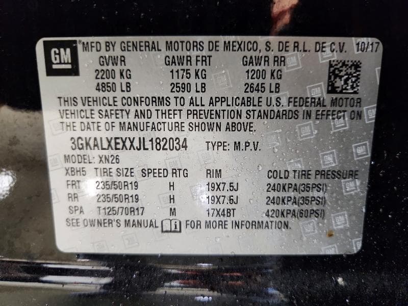 2018 GMC TERRAIN DENALI 12