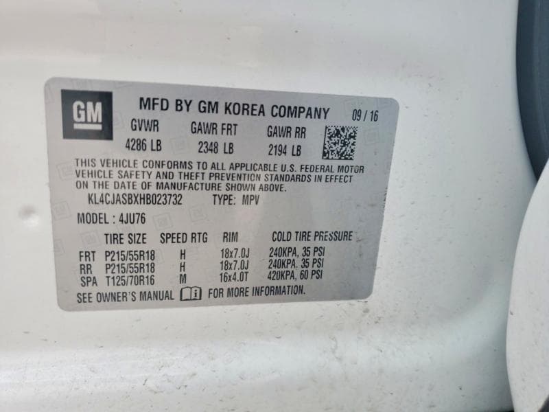 2017 BUICK ENCORE PREFERRED 12