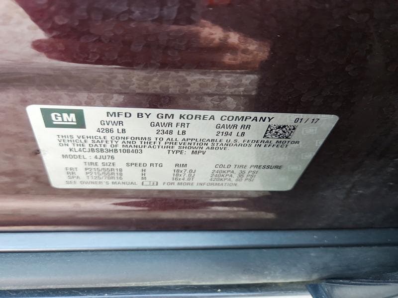 2017 BUICK ENCORE PREFERRED II 13