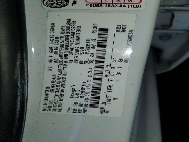 2018 FORD FIESTA SE 12
