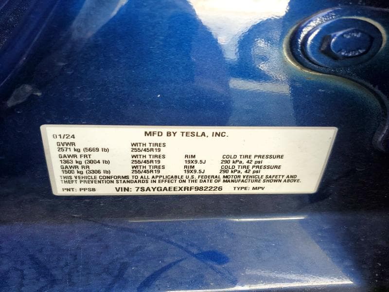 2024 TESLA MODEL Y 13