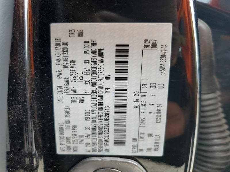 2020 FORD ESCAPE TITANIUM 13