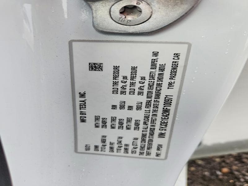 2021 TESLA MODEL 3 12