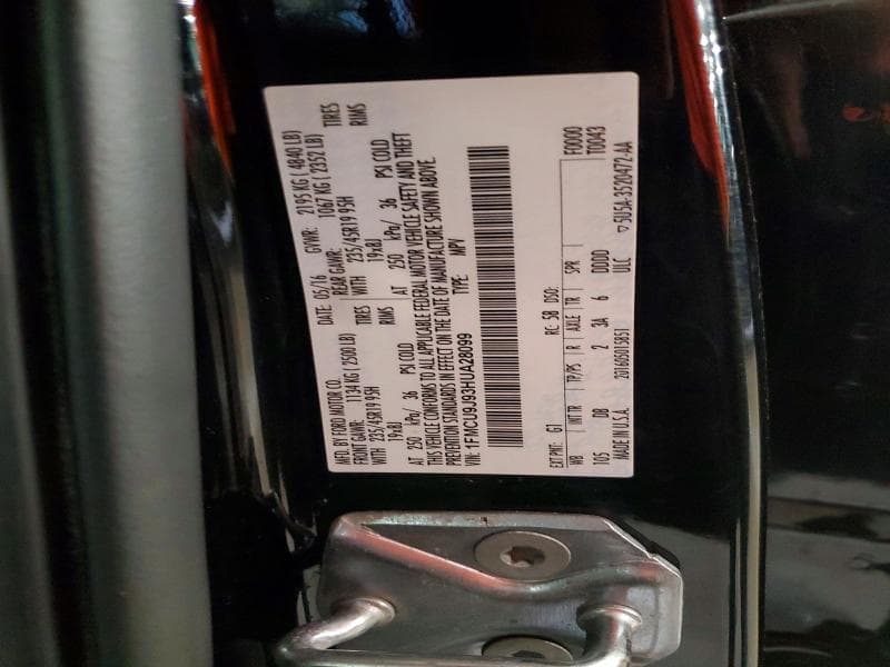 2017 FORD ESCAPE TITANIUM 14