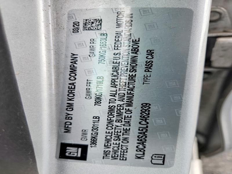 2020 CHEVROLET SPARK LS 12